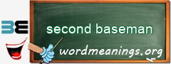 WordMeaning blackboard for second baseman